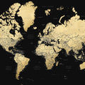 World Map Cities - Eleni Mural Wallpaper - pure wallpaper artwork
