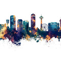 Niagara Falls Skyline Blue & Bronze Mural Wallpaper - pure wallpaper artwork