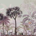 Tropical Forest Strolls Greenlight Mural Wallpaper - pure wallpaper artwork