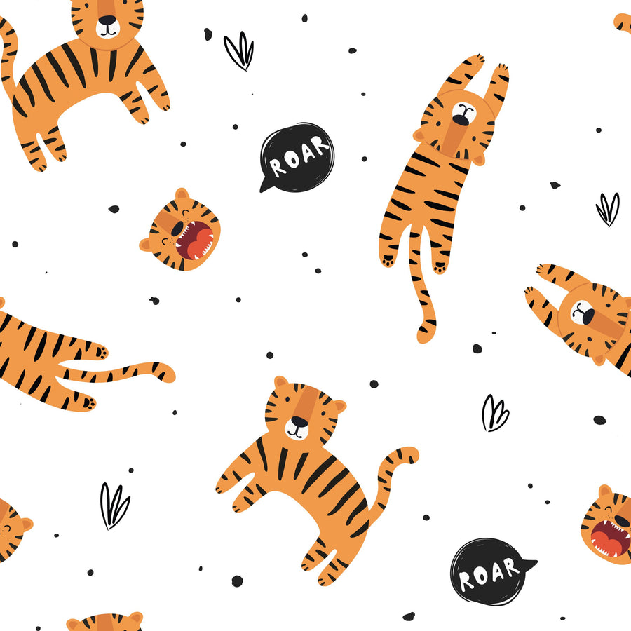 Tiger Roar Mural Wallpaper