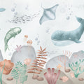 Ocean Paradise, Seafoam Mural Wallpaper - pure wallpaper artwork