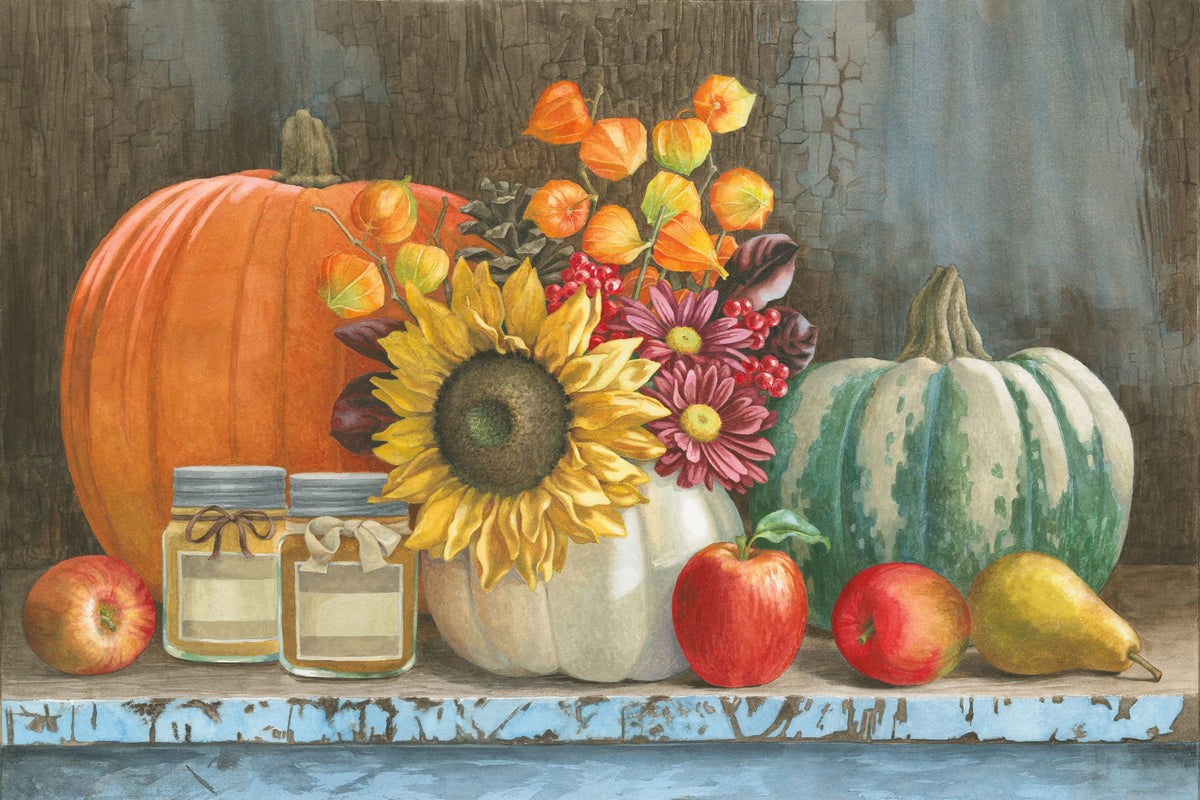 Harvest Bench Mural Wallpaper - pure wallpaper artwork
