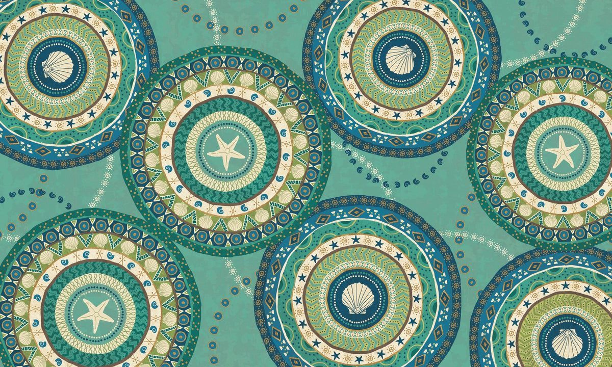 Coastal Treasure XV Mural Wallpaper - pure wallpaper artwork
