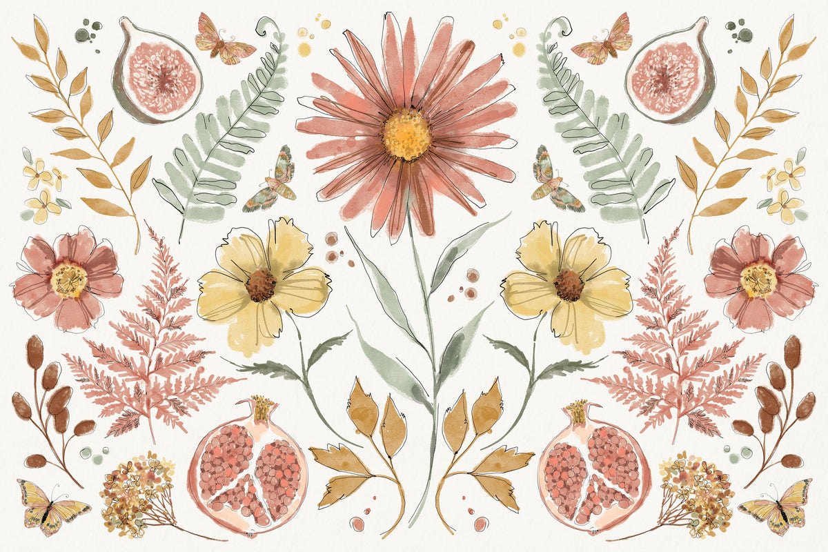 Full Bloom II Mural Wallpaper - pure wallpaper artwork