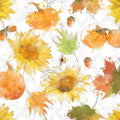 Harvest Leaves Mural Wallpaper - pure wallpaper artwork