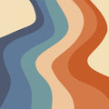 Swirly Hippie Rainbow Mural Wallpaper - pure wallpaper artwork