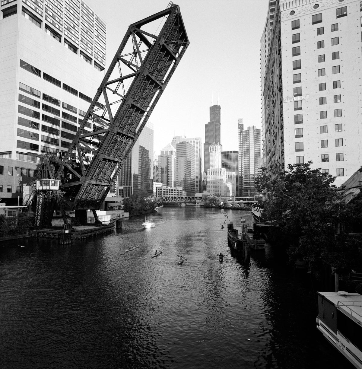 Urban Drawbridge Mural Wallpaper - pure wallpaper artwork