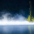 Lakeshore Fog Mural Wallpaper - pure wallpaper artwork