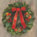 Holiday Wreath Mural Wallpaper - pure wallpaper artwork