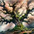 Ancient Tree Whispers Mural Wallpaper - pure wallpaper artwork