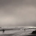 Misty Surfer's Cove Mural Wallpaper - pure wallpaper artwork