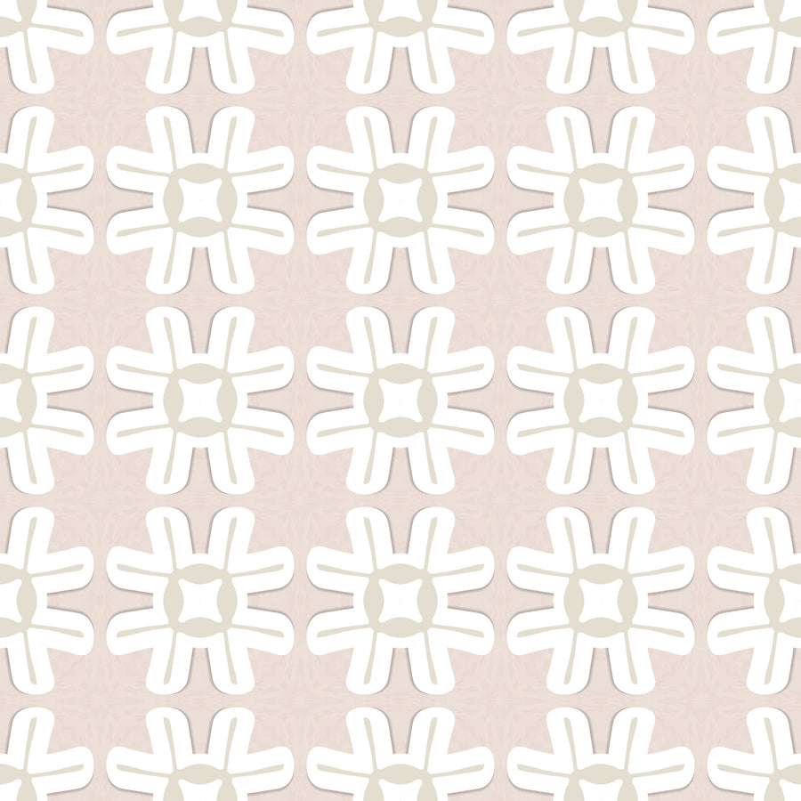 Zelij Flowers Mural Wallpaper