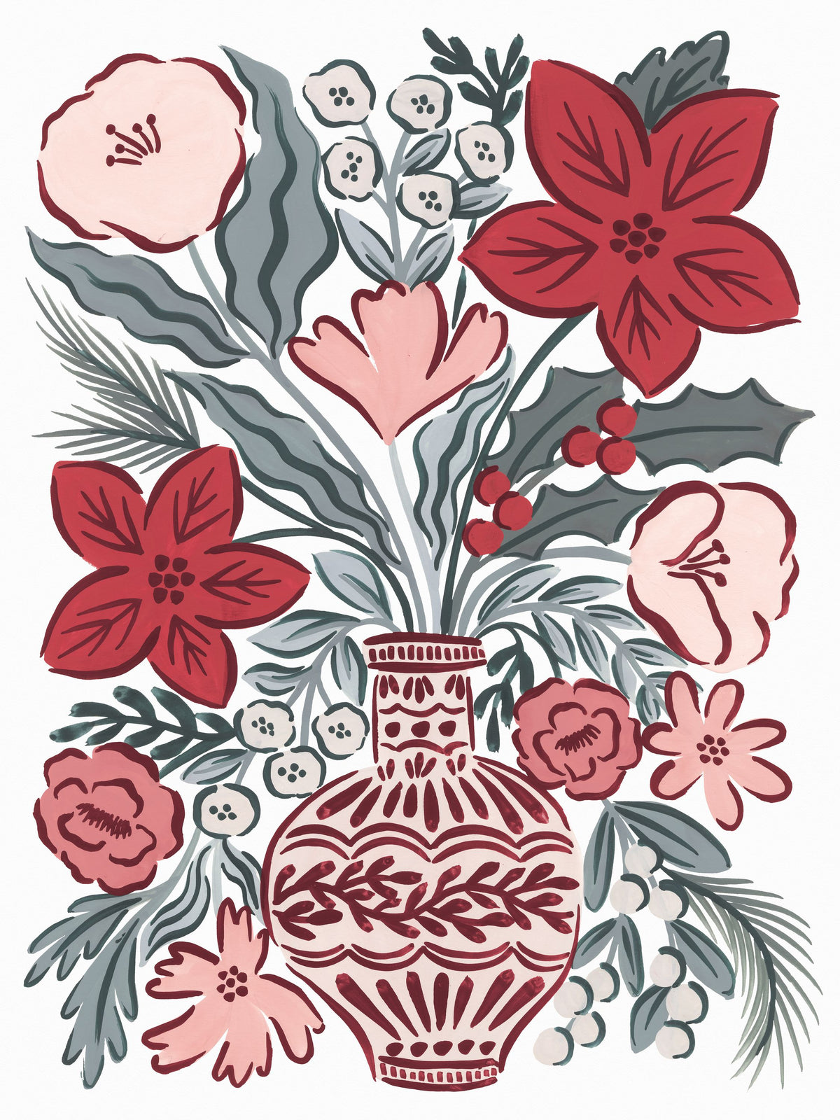 Christmas Reverie VIII Mural Wallpaper - pure wallpaper artwork