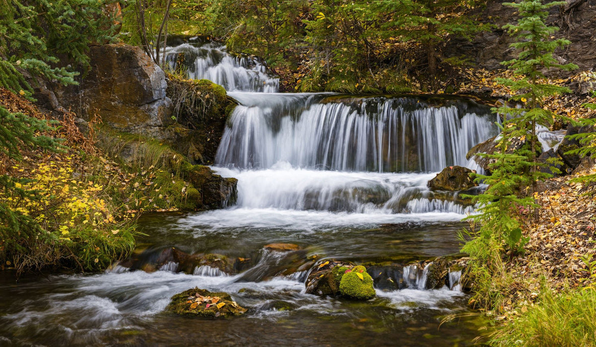 Autumn Waterfall Mural Wallpaper - pure wallpaper artwork