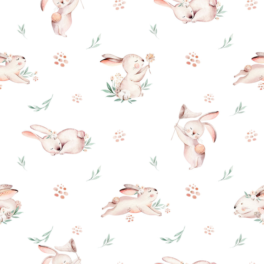 Baby Bunny Mural Wallpaper