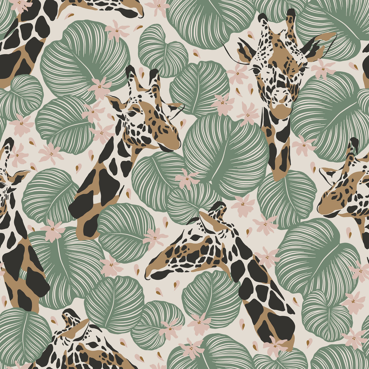 Giraffe Manor Mural Wallpaper - pure wallpaper artwork