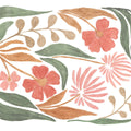 Floral Abstract II on White Mural Wallpaper - pure wallpaper artwork