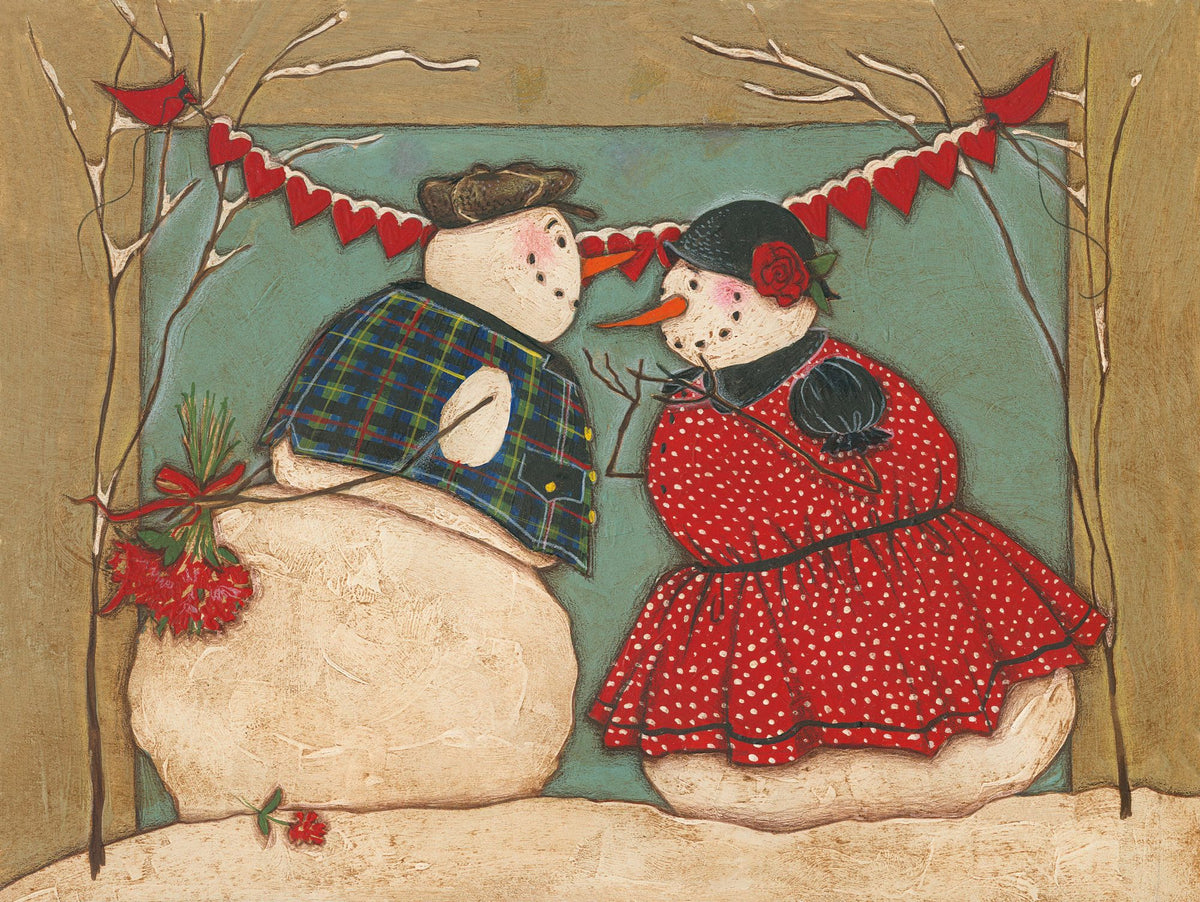 Seasonal Snowman II Mural Wallpaper - pure wallpaper artwork