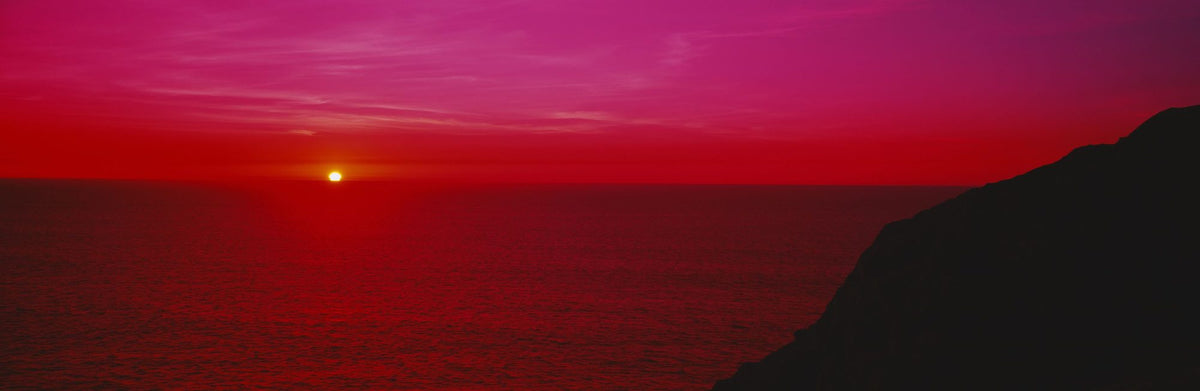 Crimson Horizon Mural Wallpaper - pure wallpaper artwork