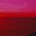 Crimson Horizon Mural Wallpaper - pure wallpaper artwork