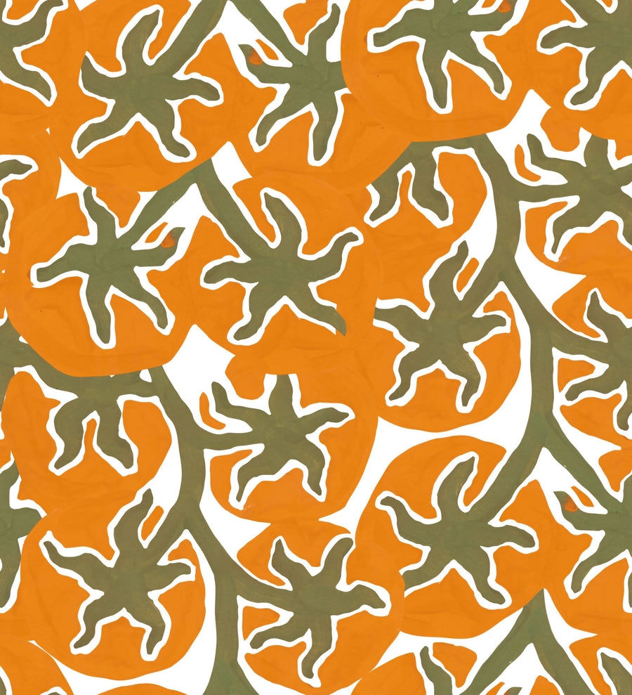 Orange Harvest Mural Wallpaper