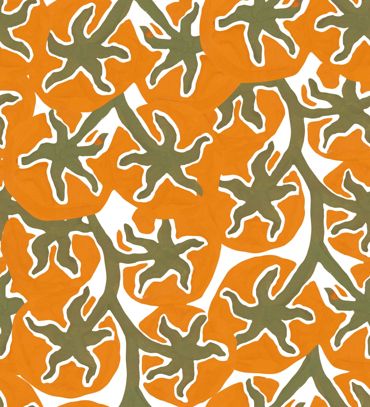 Orange Harvest Mural Wallpaper - pure wallpaper artwork