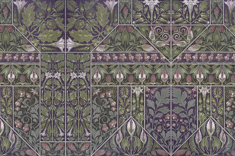Floral Mood Bright Mural Wallpaper