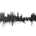 Würzburg Germany Skyline Black & White Mural Wallpaper - pure wallpaper artwork