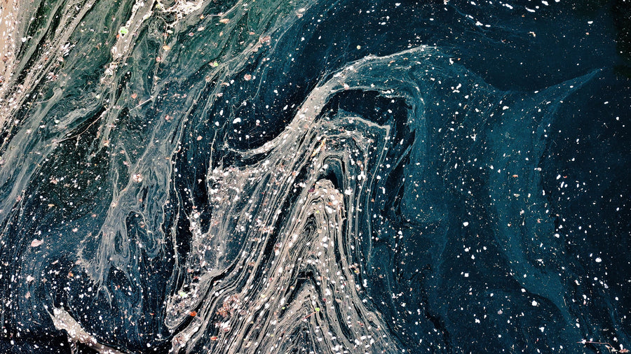 Marbled Paper, Dark Mural Wallpaper