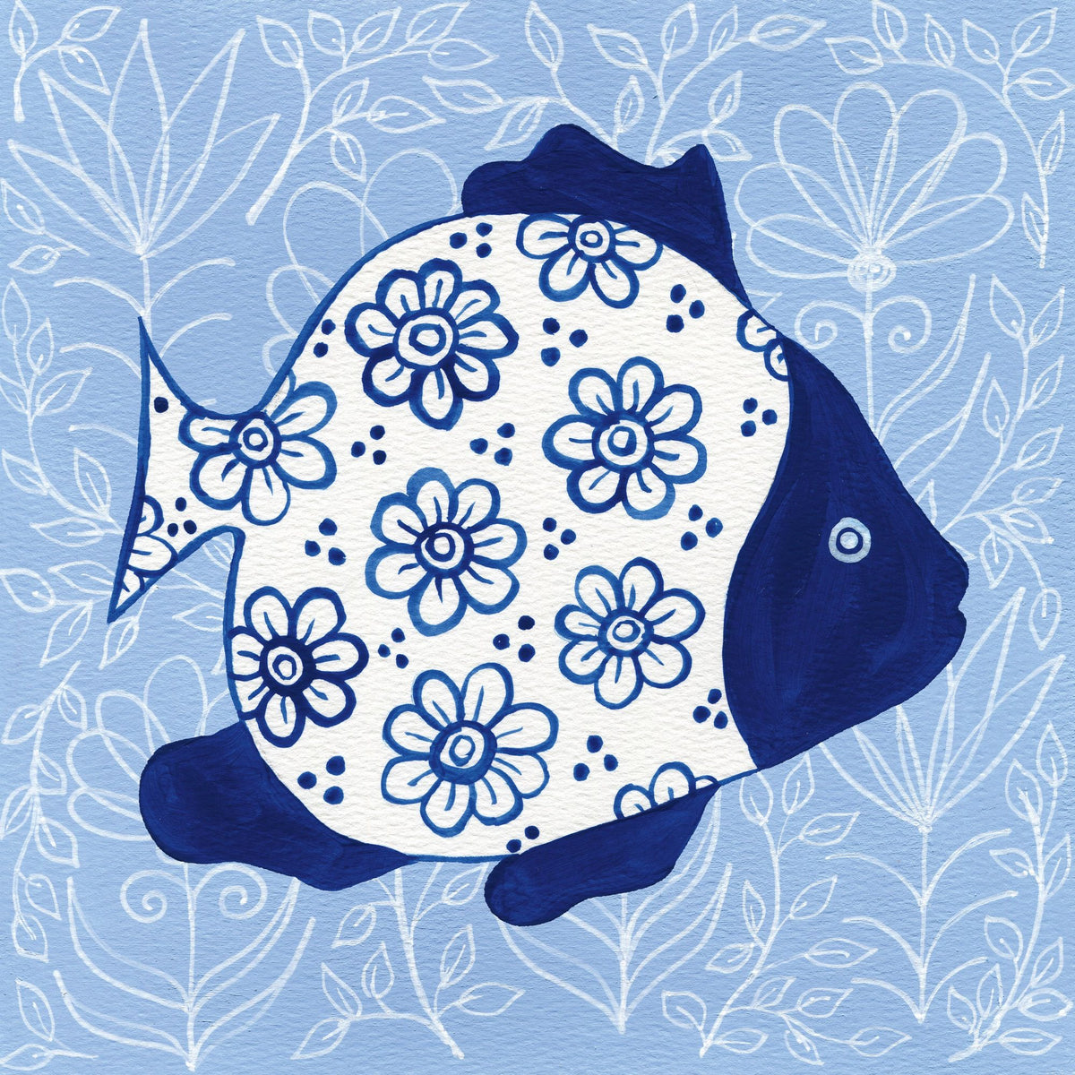 Coastal Chinoiserie I Mural Wallpaper - pure wallpaper artwork