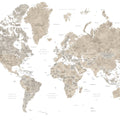World Map - Abey Mural Wallpaper - pure wallpaper artwork