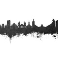 Boulder Colorado Skyline Black & White Mural Wallpaper - pure wallpaper artwork