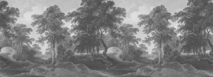 Historic Lands, Stone Gray Mural Wallpaper