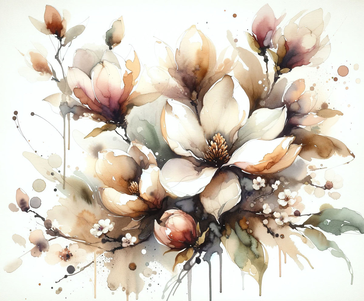 Blooming Elegantly Mural Wallpaper - pure wallpaper artwork