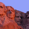 Mount Rushmore At Sunset Mural Wallpaper - pure wallpaper artwork