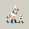Ducks in the Pumpkin Patch X Mural Wallpaper - pure wallpaper artwork