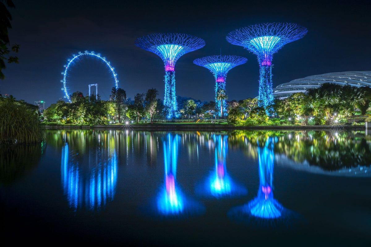 Gardens by the Bay Mural Wallpaper - pure wallpaper artwork