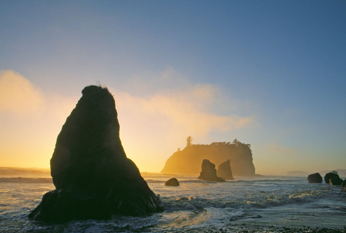 Sea Stacks in Pacific Ocean Mural Wallpaper - pure wallpaper artwork