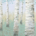 Blue Birch Mural Wallpaper - pure wallpaper artwork