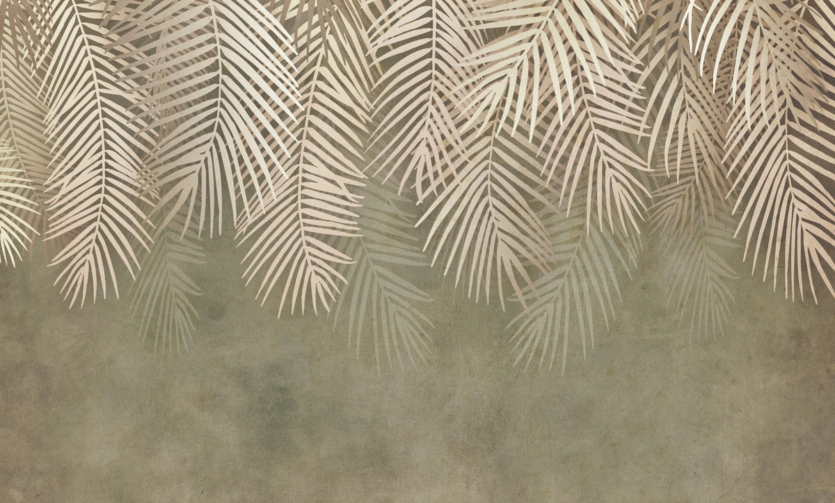 Palms Up Ahead Mural Wallpaper - Warm Tone - pure wallpaper artwork
