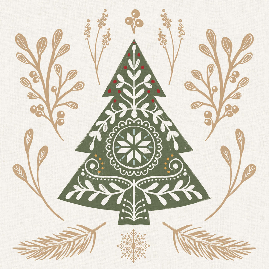 Holiday Form VI Color Mural Wallpaper
