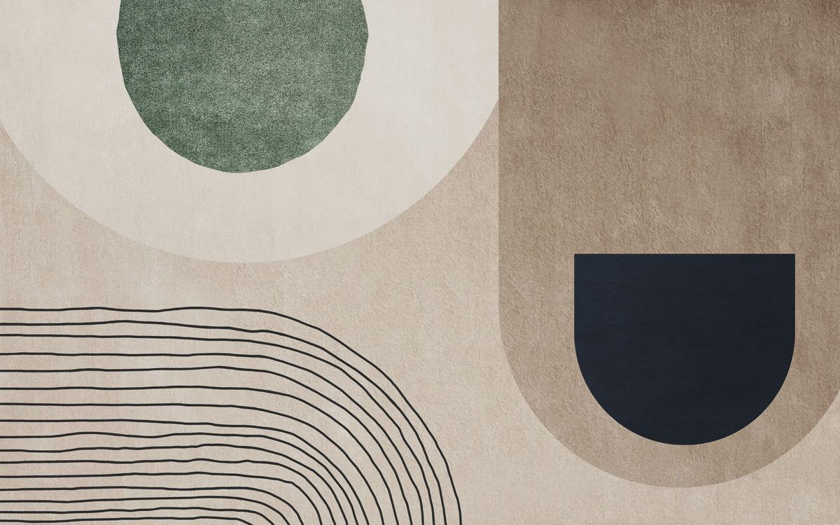Fields & Traces Mural Wallpaper - pure wallpaper artwork