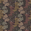 Overleaf Woodland Pattern, Cocoa Mural Wallpaper - pure wallpaper artwork