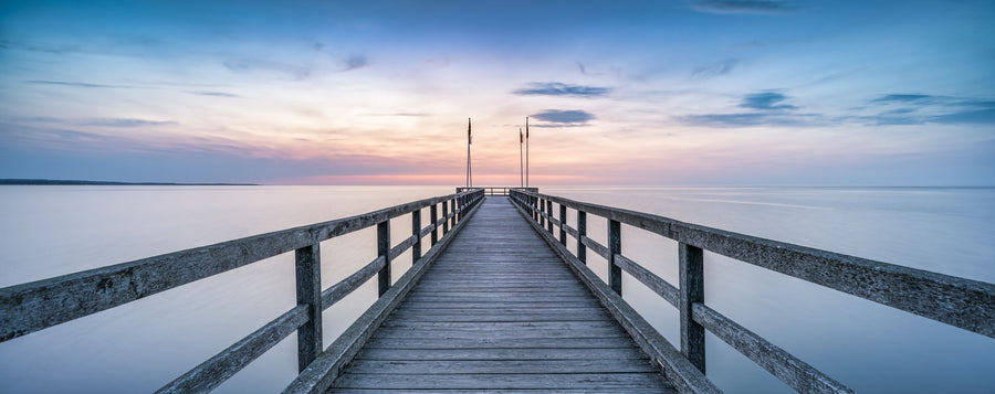 Strand Pier Panorama Mural Wallpaper