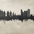 Oakland California Skyline Concrete Mural Wallpaper - pure wallpaper artwork