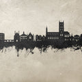 Tewkesbury England Skyline Concrete Mural Wallpaper - pure wallpaper artwork