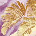 High Grunge Leaves Mural Wallpaper - Red Tone - pure wallpaper artwork