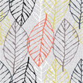 Happy Garden Grey Leaves Mural Wallpaper - pure wallpaper artwork