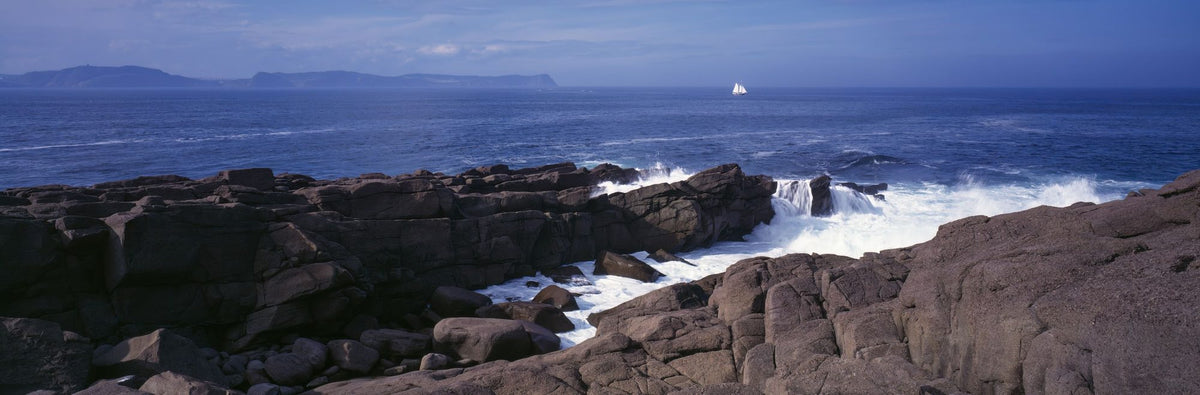 Sailing the Rugged Coast Mural Wallpaper - pure wallpaper artwork