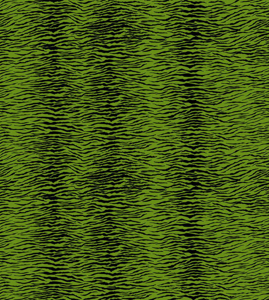 Panthera Tiger, Dill Green Mural Wallpaper